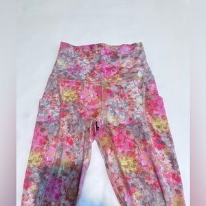 Pink lululemon leggings and tank top set